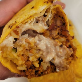 TAMALEX signature dishes Burrito TamalexTacos Bistec / SteakPupusas De Frijol Con Queso